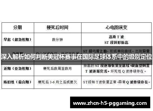深入解析如何判断美冠杯赛事在国际足球体系中的级别定位 深入解析如何判断美冠杯赛事在国际足球体系中的级别定位
